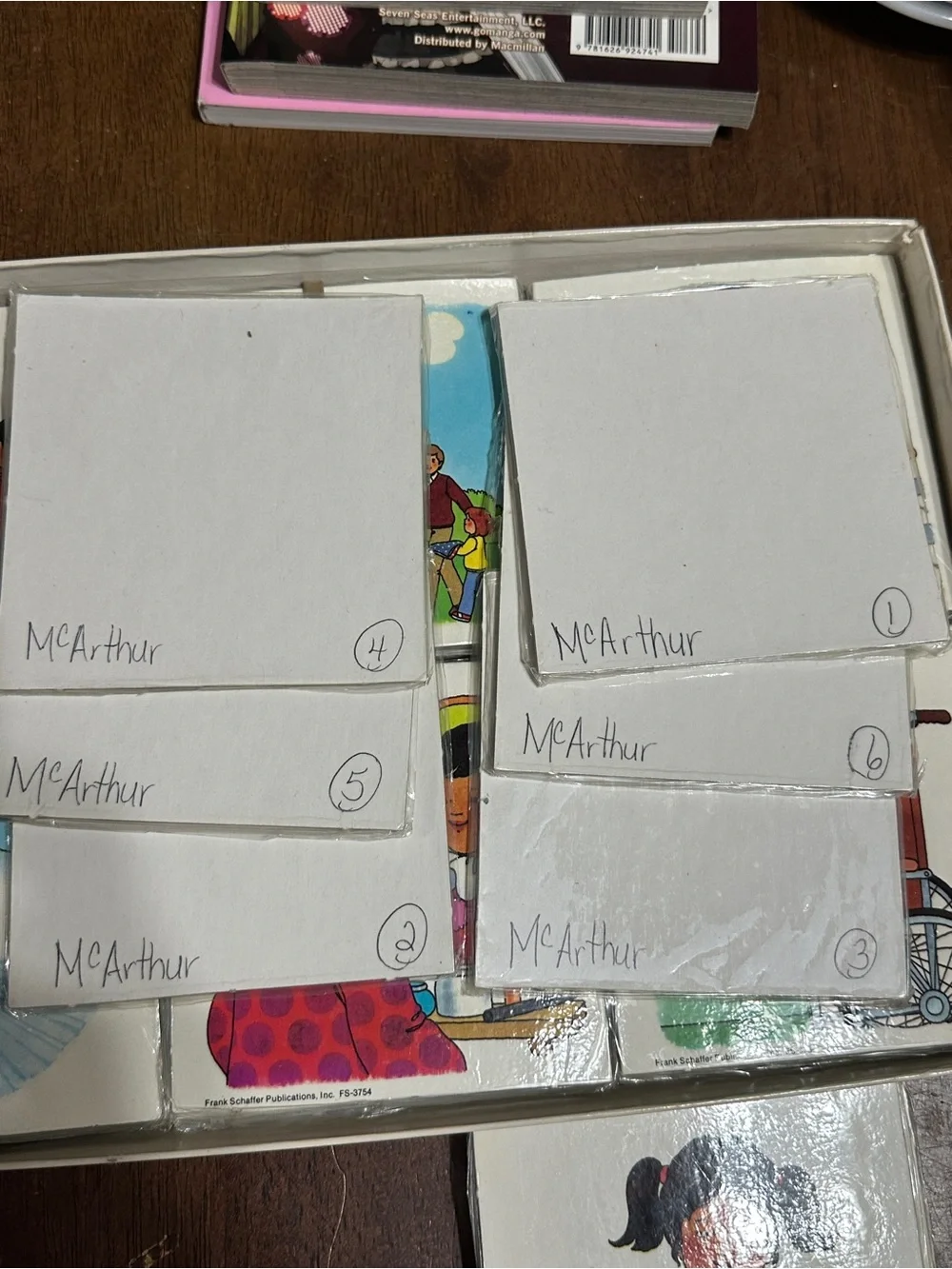 Vtg. 1988 Frank Schaffer 6-Scene Sequencing Cards early ed. homeschool Complete